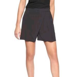 ATHLETA Black Planner Skort Golf Tennis Athleisure Side Zip Women's 10 Tall